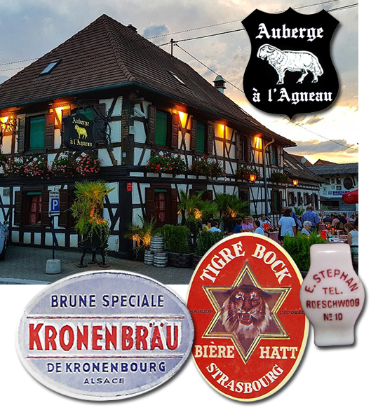 Auberge à l'Agneau en terrasse d'été