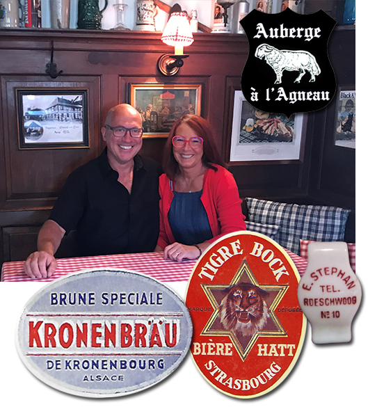 Jacqueline et Marc Stephan, propriétaires de l'Auberge à l'Agneau